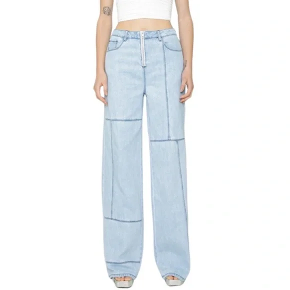 I.AM.GIA Orion Denim Wide Leg High Rise Jeans Size Small - Picture 3 of 10